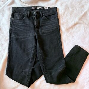NWOT Men’s Devil Dog Slim Fit Black Jean 32x34